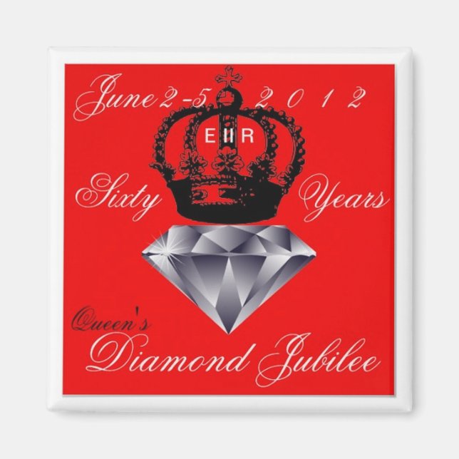 Imán Reinas Diamond Jubilee Magnet (Frente)