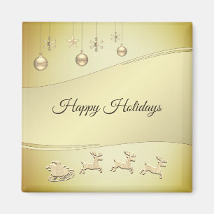 Imán Reindeer Sleigh Navidades Magnet