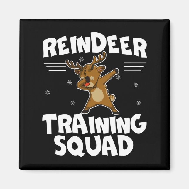 Imán Reindeer Training Squad Deer Team Xmas Running New (Frente)