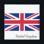 Imán Reino Unido (Bandera Británica) (Union Jack) (Rein<br><div class="desc">Este diseño presenta la bandera nacional del Reino Unido, también conocida como Union Jack. La bandera también es conocida como la Bandera de la Unión Real en Canadá. Se remonta a principios del siglo XVII, cuando James I había heredado los tronos inglés e irlandés, que le permitían unir a Inglaterra,...</div>