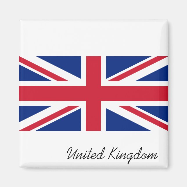 Imán Reino Unido (Bandera Británica) (Union Jack) (Rein (Frente)