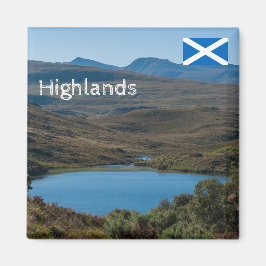 Imán Reino Unido, Escocia - Paisaje típico de las tierr