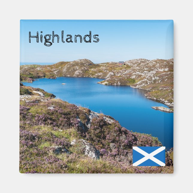 Imán Reino Unido, Escocia y el paisaje de las tierras a (Frente)
