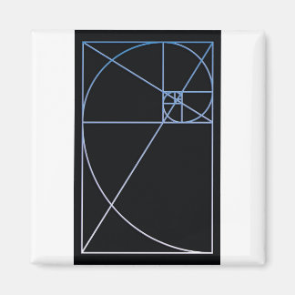 Imán Relación dorada azul