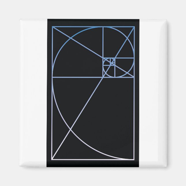 Imán Relación dorada azul (Frente)