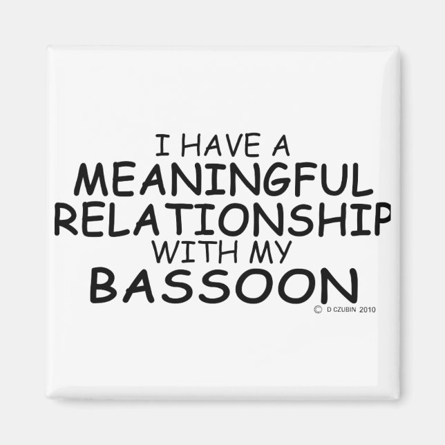 Imán Relación Significativa Bassoon (Frente)
