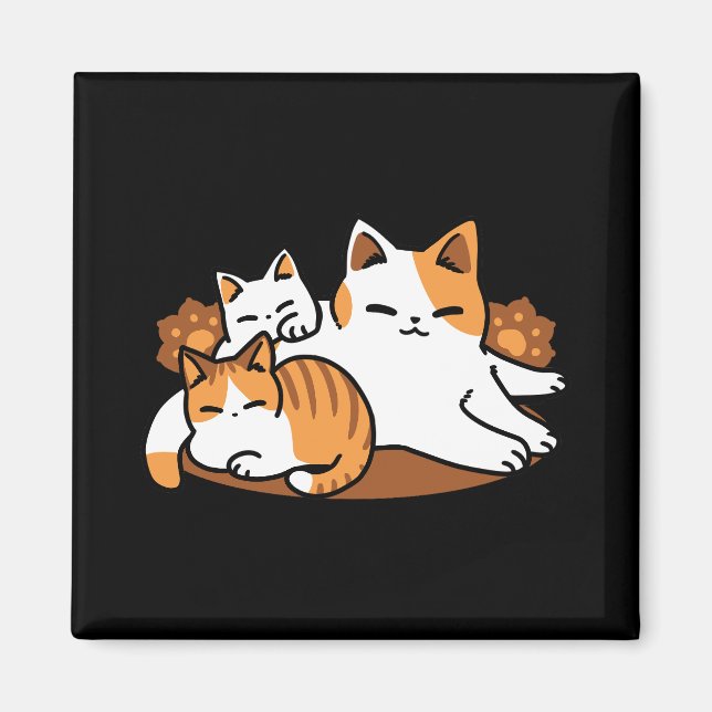 Imán Relajando el arte del gato - 'Días de furor perezo (Frente)