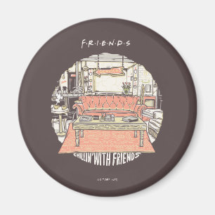 Imán Relajándose con FRIENDS™ Cartoon