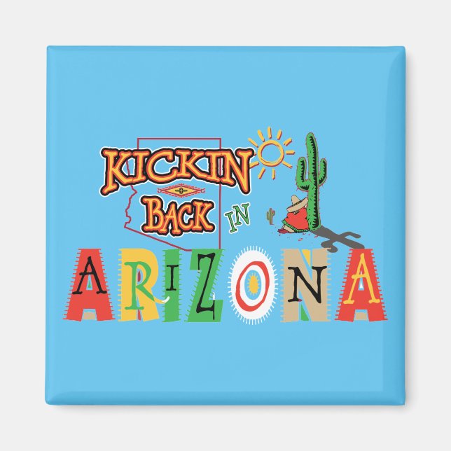 Imán Relajándose en Arizona (Frente)