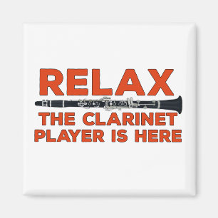 Imán Relájese El Clarinet Player está aquí