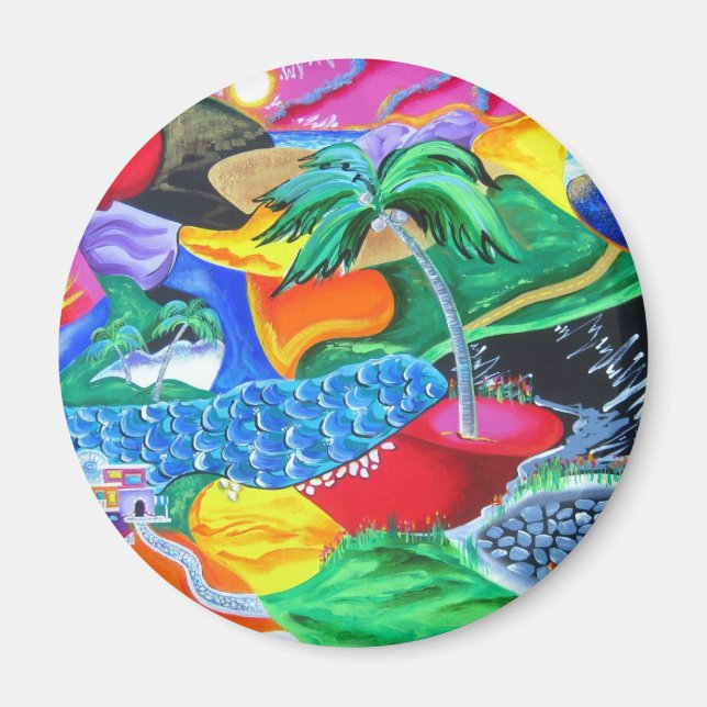 Imán - Relájese en las vacaciones caribeñas (Frente)