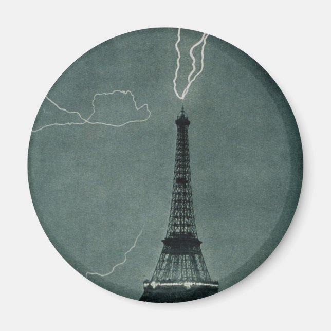 Imán Relámpago golpeando la Torre Eiffel (Frente)