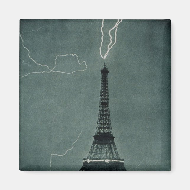 Imán Relámpago golpeando la Torre Eiffel (Frente)