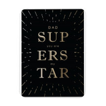 Relieve metalizado de oro falso papá es el magnate