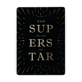 Imán Relieve metalizado de oro falso papá es el magnate