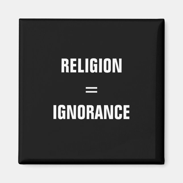 Imán religión = ignorancia (Frente)