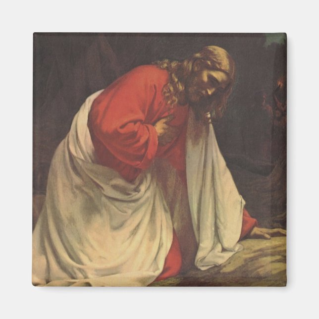 Imán Religión vintage Jardín Jesucristo de Getsemane (Frente)