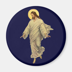 Imán Religión Vintage, Jesucristo caminando sobre el ag