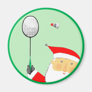 Imán Relleno de calcetín de Navidad de bádminton