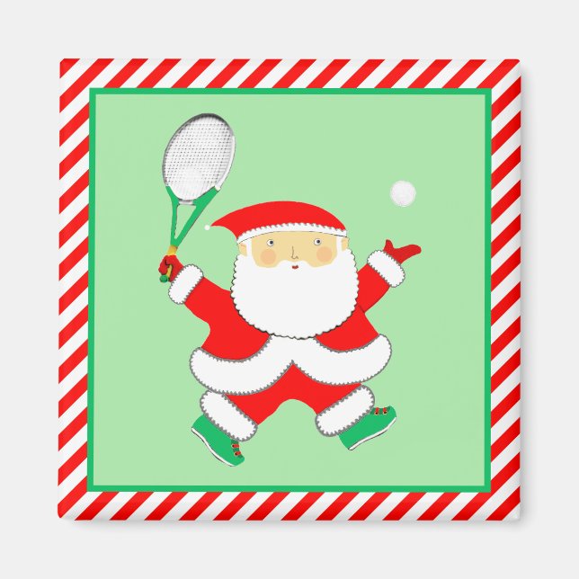 Imán Rellenos de calcetines de Navidad de tenis (Frente)