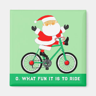 Imán Rellenos de medias de Navidad para ciclistas