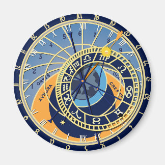 Imán Reloj astrológico de Praga