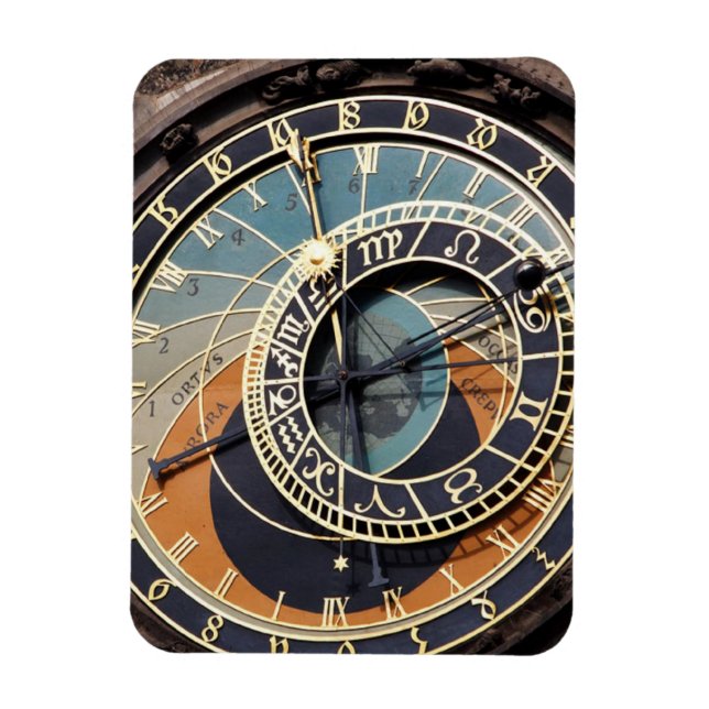 Imán Reloj Astronómico en Praga (Vertical)