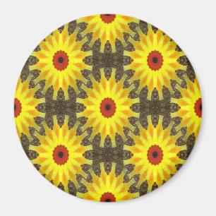 Imán Reloj de flores.....