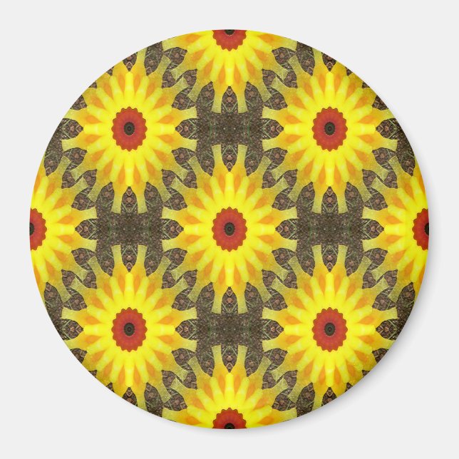 Imán Reloj de flores..... (Frente)