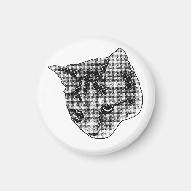 Imán Reloj de frigorífico, franjas suaves (Frente)