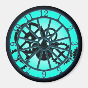 Imán Reloj De Ironwork Gótico De Steampunk Con Gases V