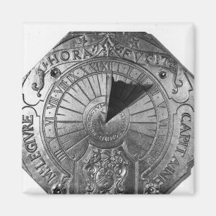 Imán Reloj de sol portátil, del castillo 1756 de Sierk