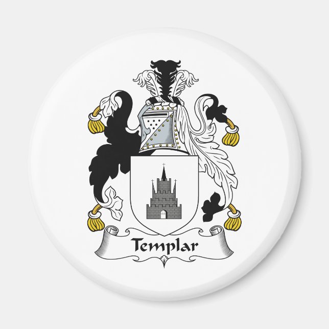 Imán Reloj familiar templario (Frente)