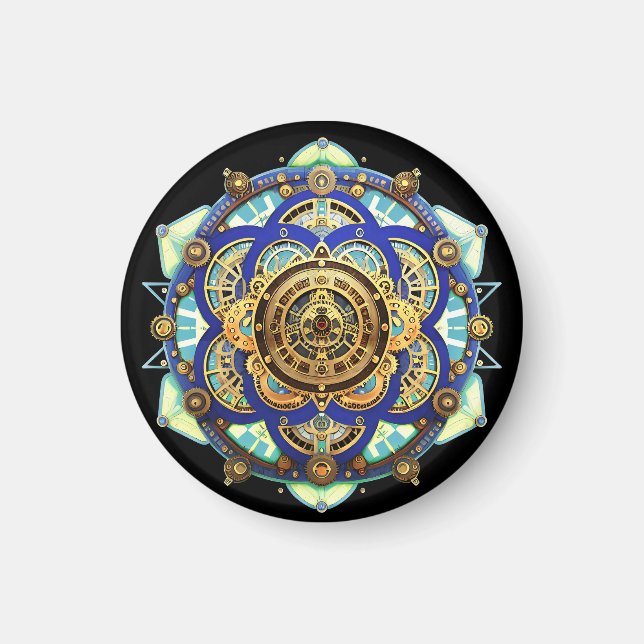 Imán Reloj mecánico asombroso (Frente)
