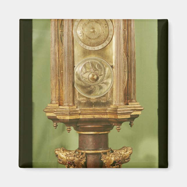Imán Reloj planetario, completado en 1520 (Frente)