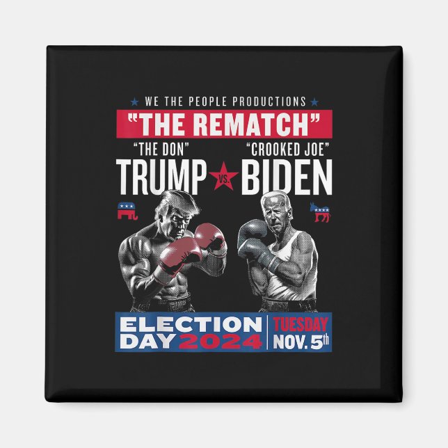 Imán Rematch El Don Y Crooked Joe Biden - Pro Trump (Frente)