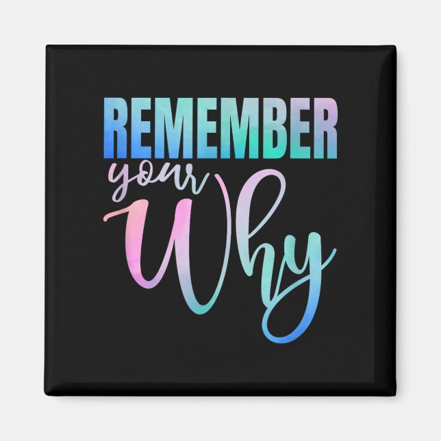 Imán Remember Your Why Gym Motivation Fitness Insration (Frente)