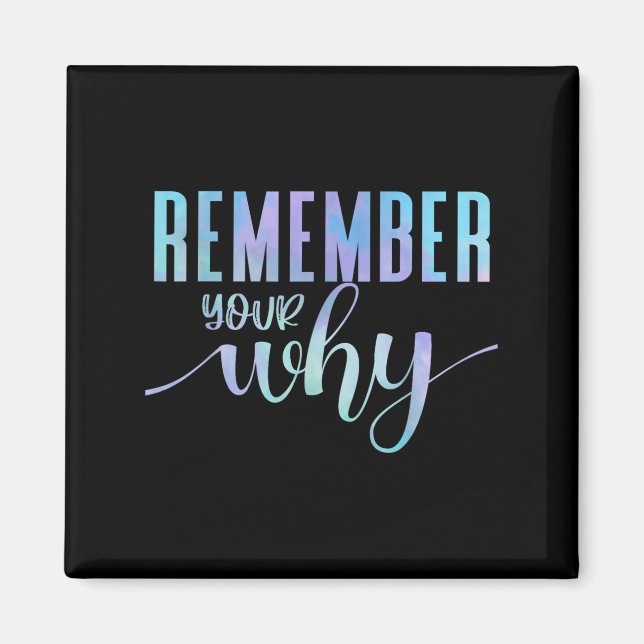 Imán Remember Your Why Gym Motivation Fitness Insration (Frente)