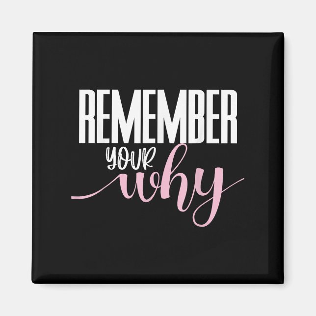 Imán Remember Your Why Gym Motivation Fitness Insration (Frente)