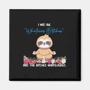 Imán Remera Dije Lo Que Sea Sloth Yoga Meditando Ranura