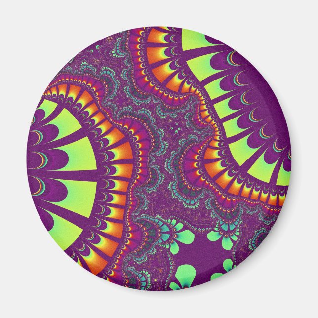 Imán Remix púrpura arcoiris (Frente)