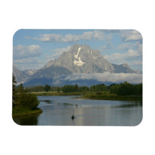 Imán Remo en kayak en el Parque Nacional Grand Teton
