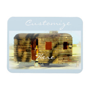 Imán Remolque de viaje de madera templada Thunder_Cove