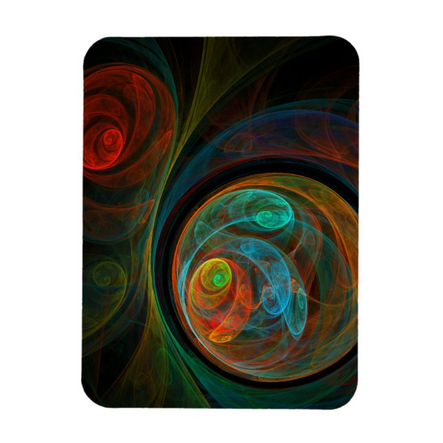 Imán Renacer Resumen Art Premium Magnet (Vertical)