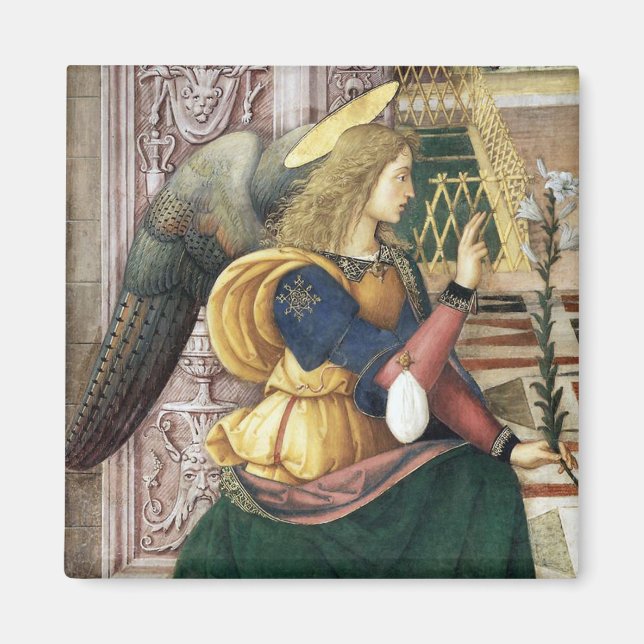 Imán Renaissance Angel Square Magnet Pinturicchio (Frente)