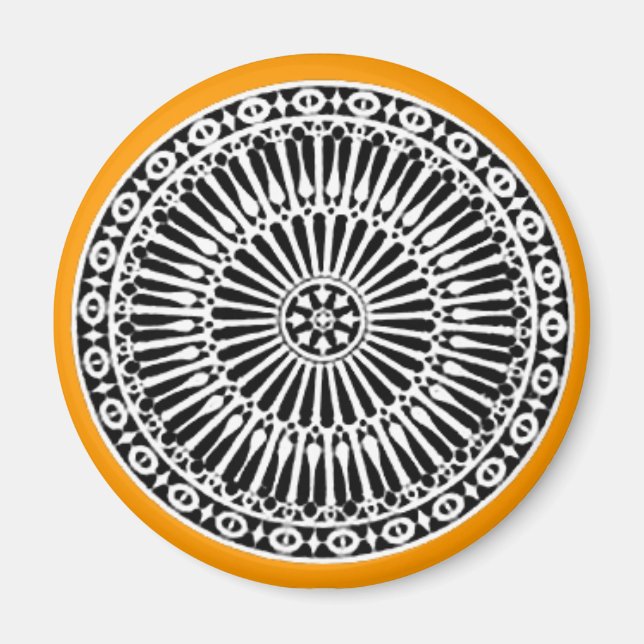 Imán RENAISSANCE ,naranja amarillo (Frente)