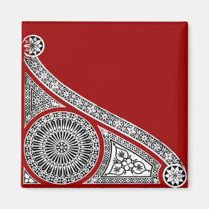Imán RENAISSANCE rojo