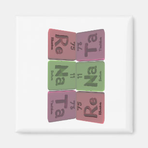 Imán Renata como tantalio del sodio del renio