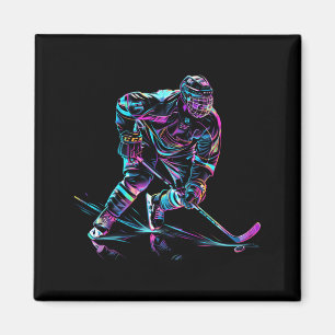 Imán Rendimiento de hockey sobre hielo del jugador de h