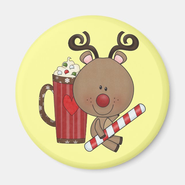 Imán Reno de Rudy con cacao (Frente)